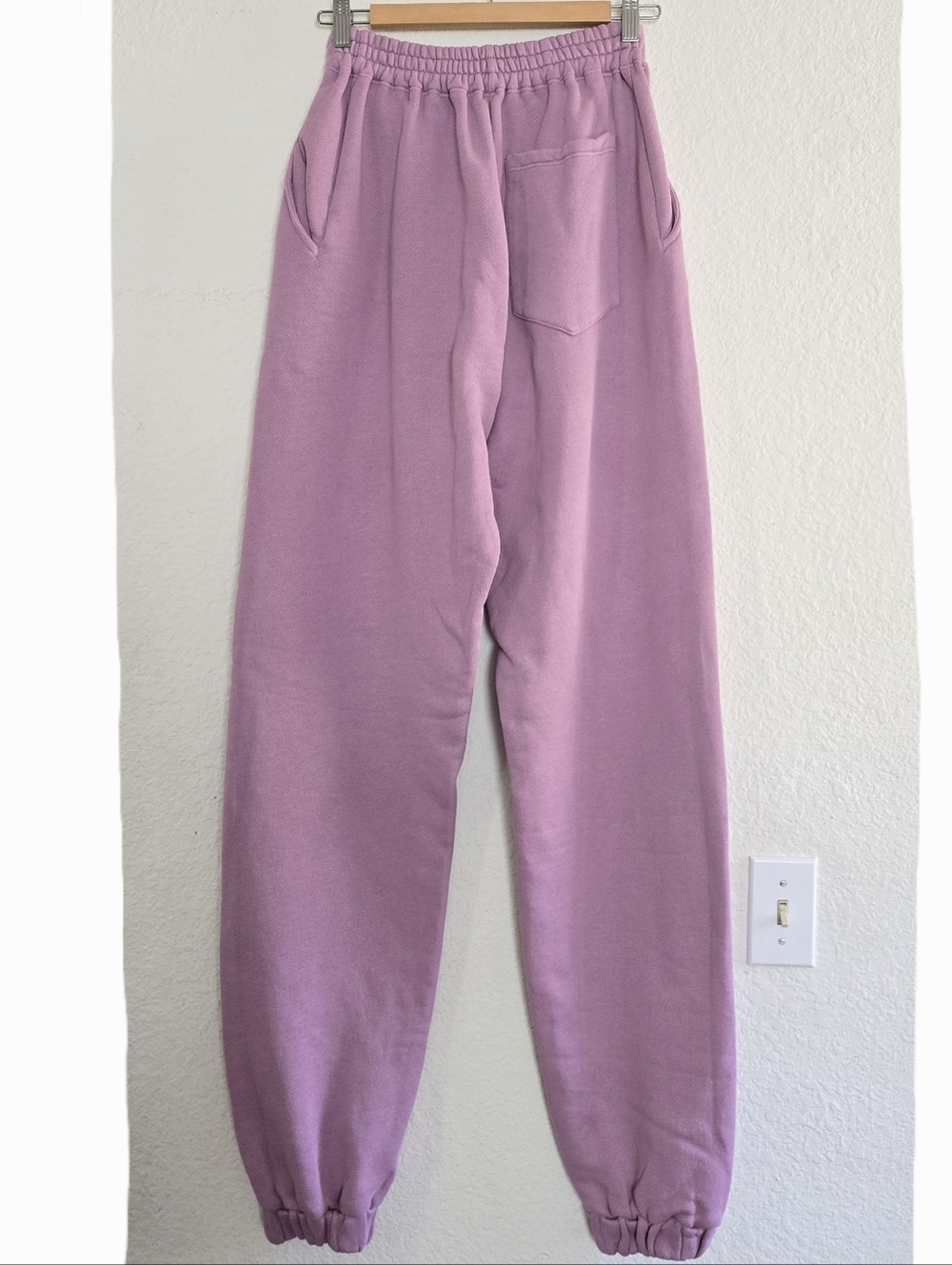 THE ATTICO Jogger Sweatpants Size S Tall Lavender - Picture 4 of 9